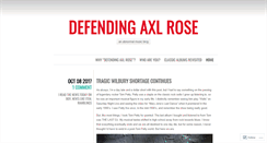 Desktop Screenshot of defendingaxlrose.com