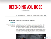Tablet Screenshot of defendingaxlrose.com